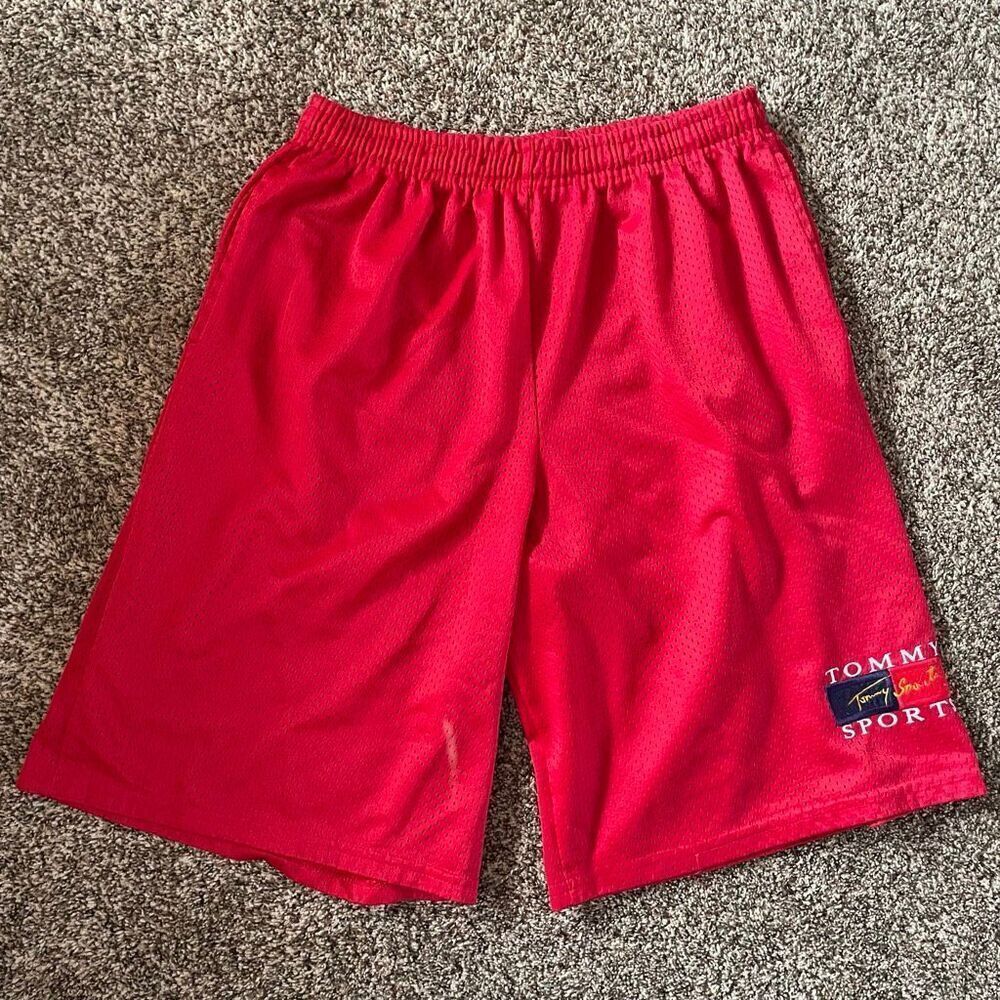 Vintage Tommy Hilfiger Sport red mesh short Y2K men’s size XL